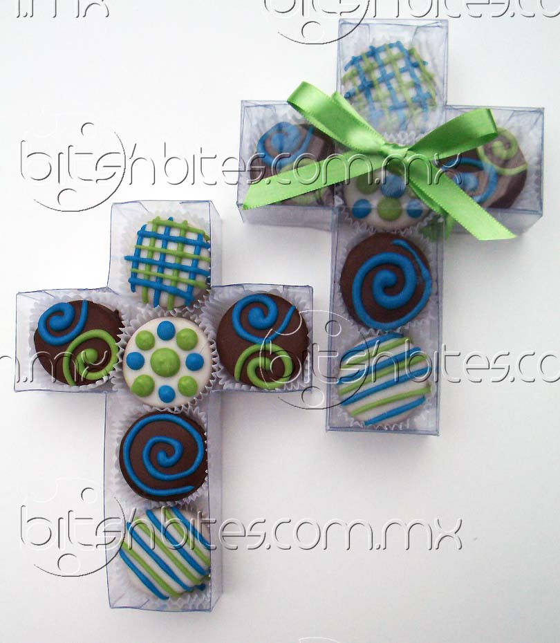 Alfajor bitsnbites, bits bautizo chocolate dulce de leche