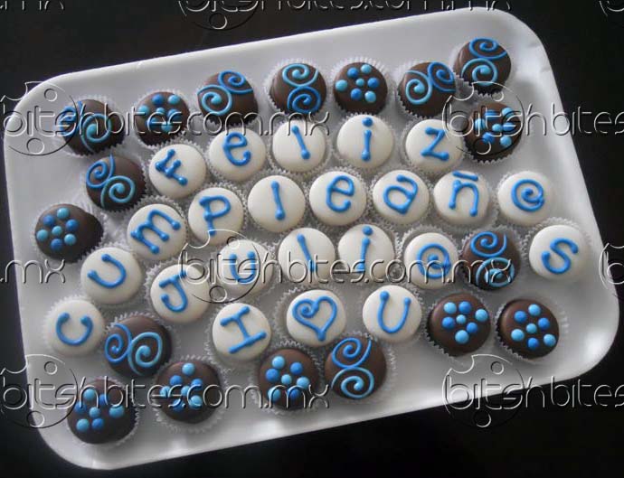 centro de mesa personalizado chocolate